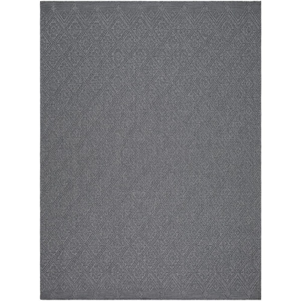 Sandra SDR-2318 5 ft. 3 in. x 7 ft. Indoor/Outdoor Area Rug, Charcoal