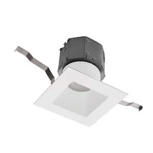 Pop-In 4 in. Square Downlight Tunable CCT Remodel Canless White Integrated LED Recessed Light Kit (12-Pack)