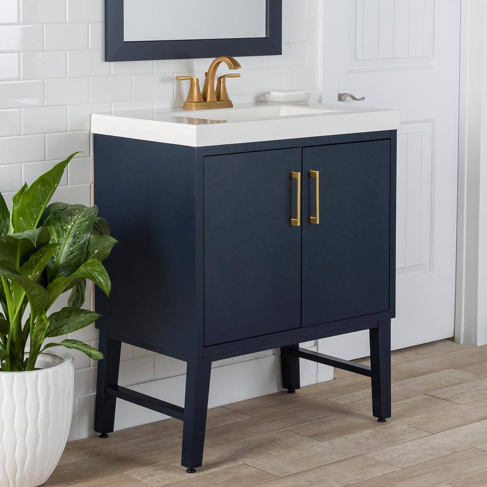 Domani Willmar 31 in. W x 19 in. D x 37 in. H Single Sink Freestanding