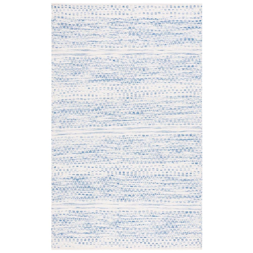 Kilim 6 ft. x 9 ft. Ivory/Blue Chevron Striped Area Rug price history on PriceWatchPro