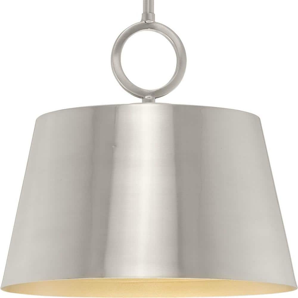 Parkhurst Brushed Nickel Glass Dome Pendant Light