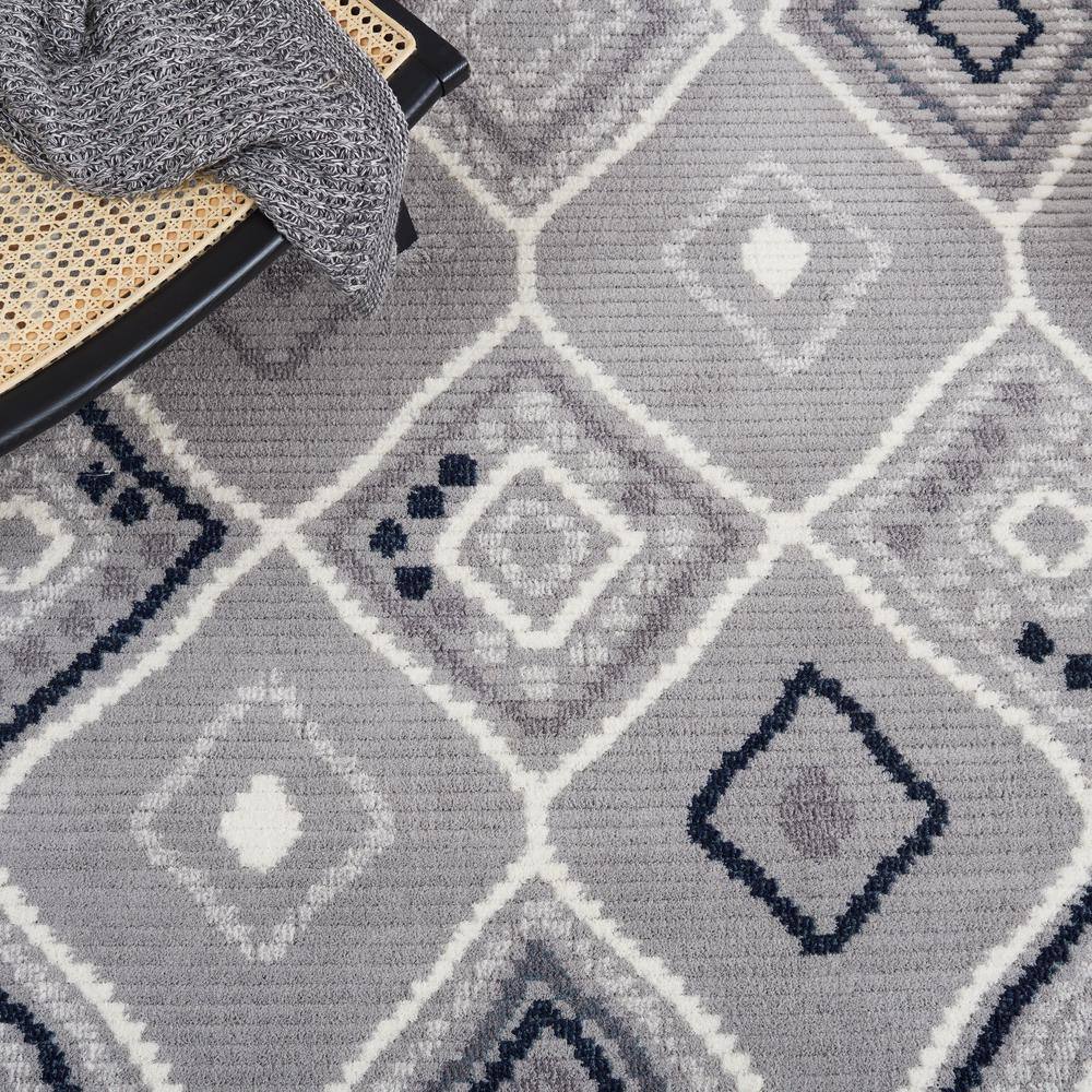 Marrakesh Gray and Light Gray Rectangular Wool Area Rug