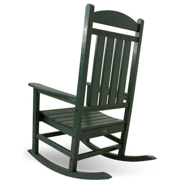 forest green rocking chair