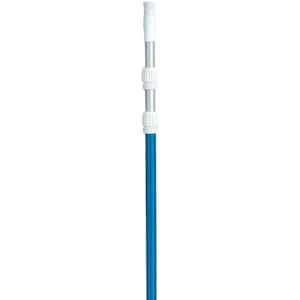 5 ft. to 15 ft. 3-Piece Blue Anodized Finish Telescopic Pole with Dual External Locking Cams