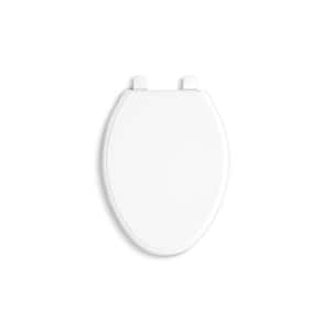 Glenbury Elongated Closed Front Toilet Seat in White