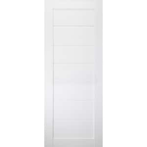 Alda 28 in. x 80 in. No Bore Bianco Noble Wood Composite Interior Door Slab