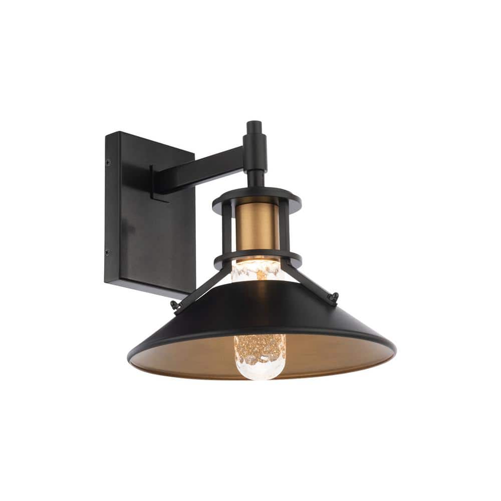 WAC Lighting Sleepless 11 in. Black with Aged Brass Integrated LED