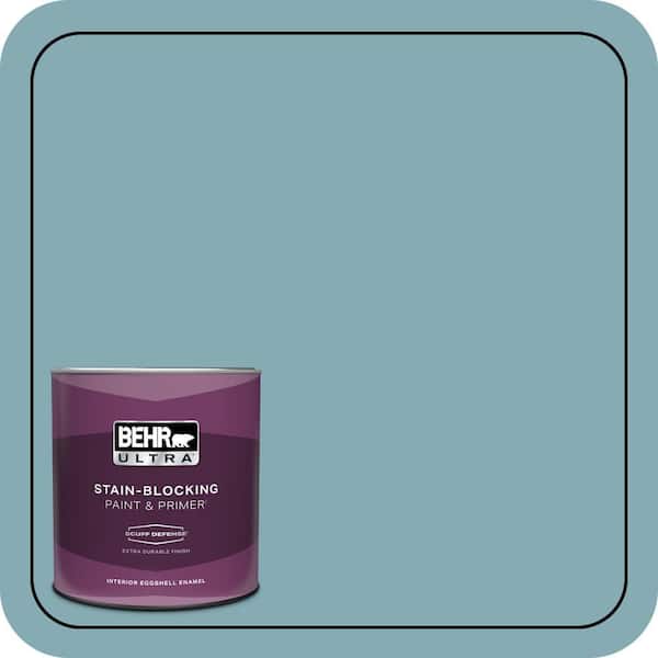 BEHR ULTRA 1 qt. #S450-4 Crashing Waves Extra Durable Eggshell Enamel Interior Paint & Primer