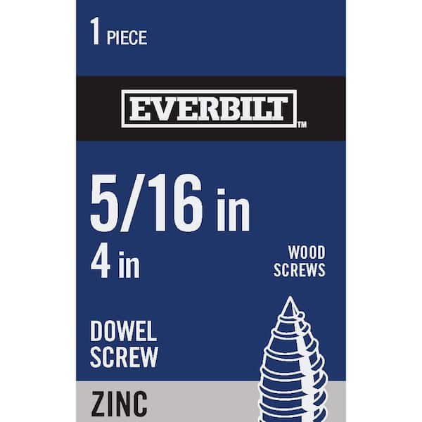 Everbilt 5/16 in. x 4 in. Coarse Steel Headless Dowel Screw
