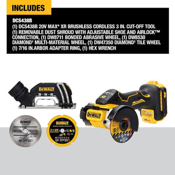 20V XR Lithium-Ion Cordless 3 in. Cut-Off Tool with 20V/60V MAX FLEXVOLT 9. 0Ah Battery and Charger