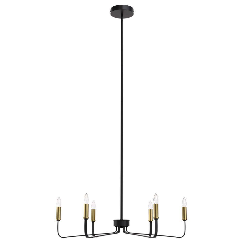 The 6-Light 26 in. Black/Brass Modern Branch Dimmable Chandeliers Living Foyer Lighting price history on PriceWatchPro