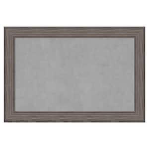 Country Barnwood 37 in. x 25 in. Framed Magnetic Board