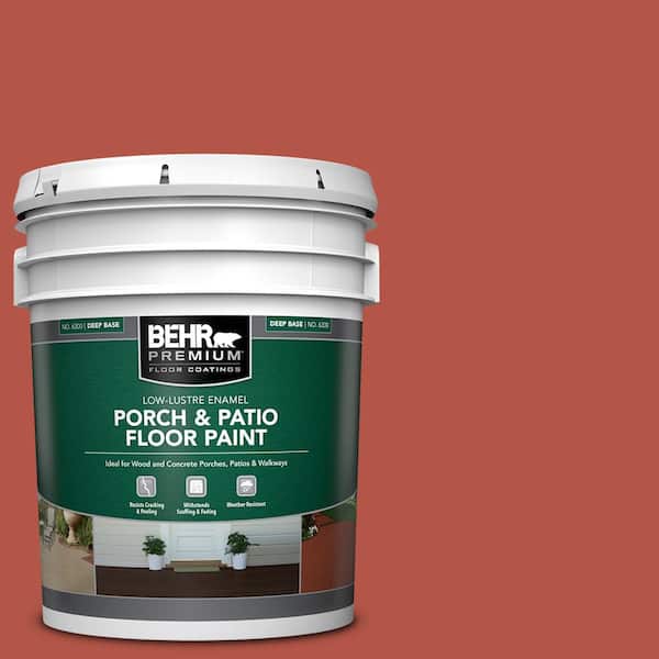 BEHR PREMIUM 5 gal. #T17-18 Hot and Spicy Low-Lustre Enamel Interior/Exterior Porch and Patio Floor Paint