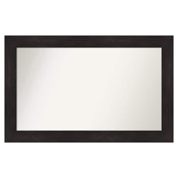 Amanti Art Furniture Espresso 43.75 in. x 27.75 in. Custom Non-Beveled Satin Recycled Polystyrene Bathroom Vanity Wall Mirror