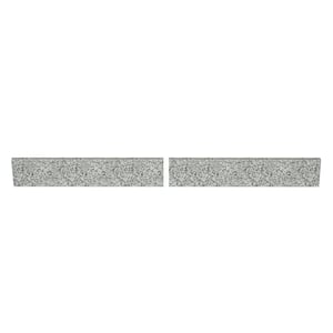 49in. W Grey Granite Vanity Backsplash