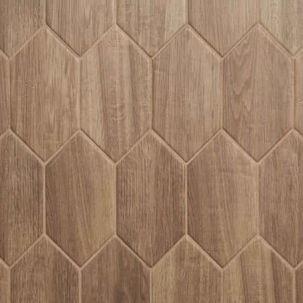 Ivy Hill Tile Casablanca Willow Brown 3.93 in. x 7.87 in. Picket Matte Porcelain Floor and Wall Tile (3.53 sq. ft./ Case)