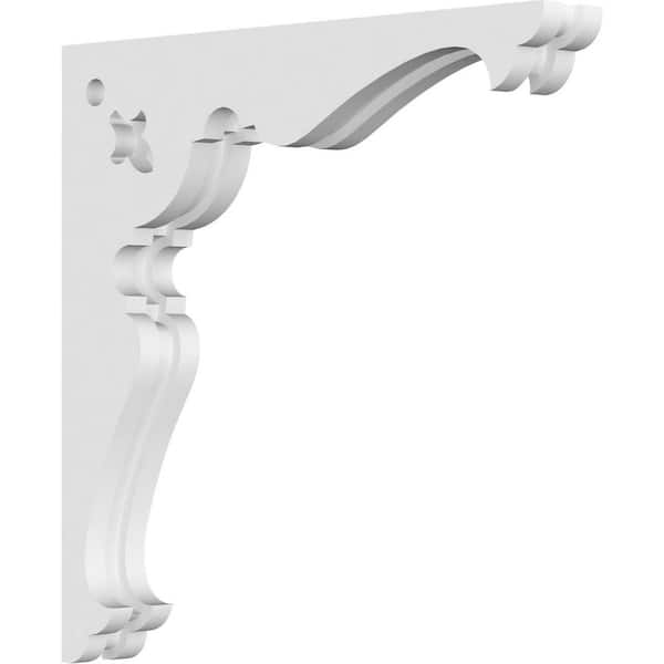 Ekena Millwork 1-7/8 in. x 14 in. x 14 in. PVC Hurley Corbel
