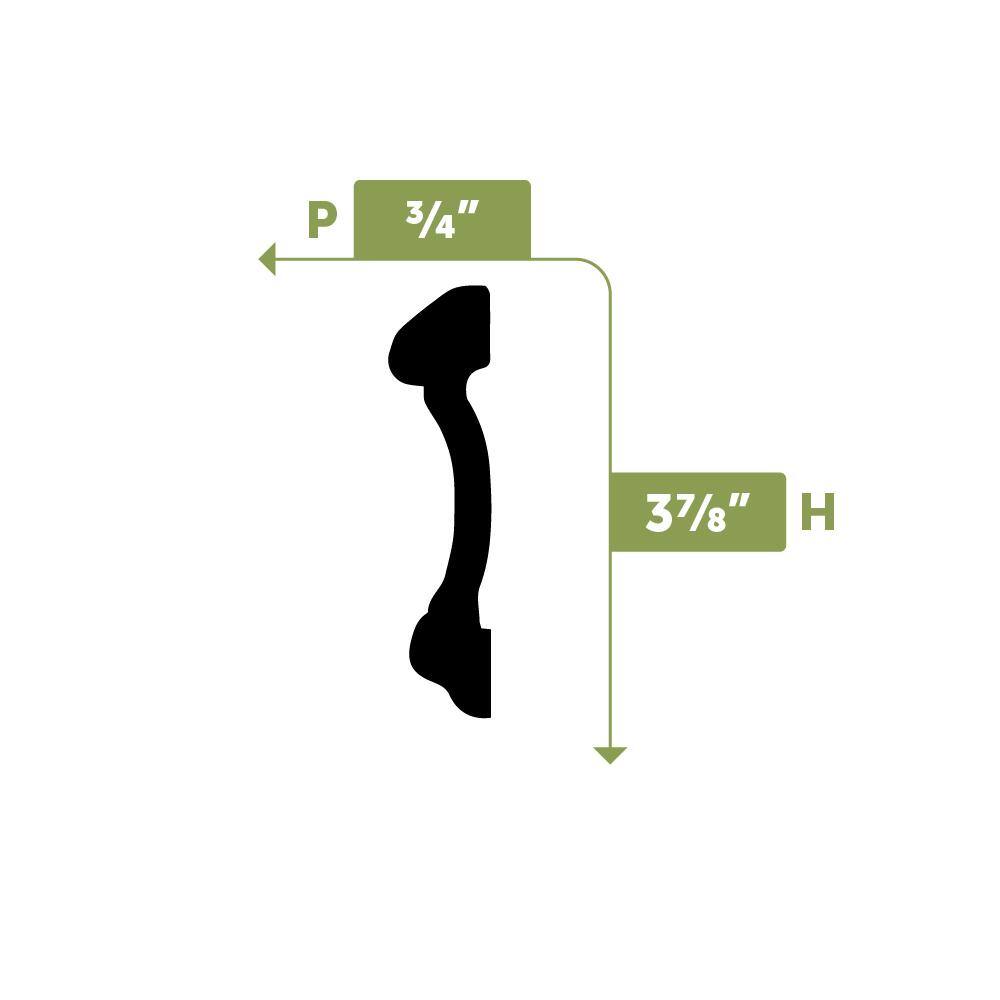 Marcella White Polyurethane Decorative Crown Moulding