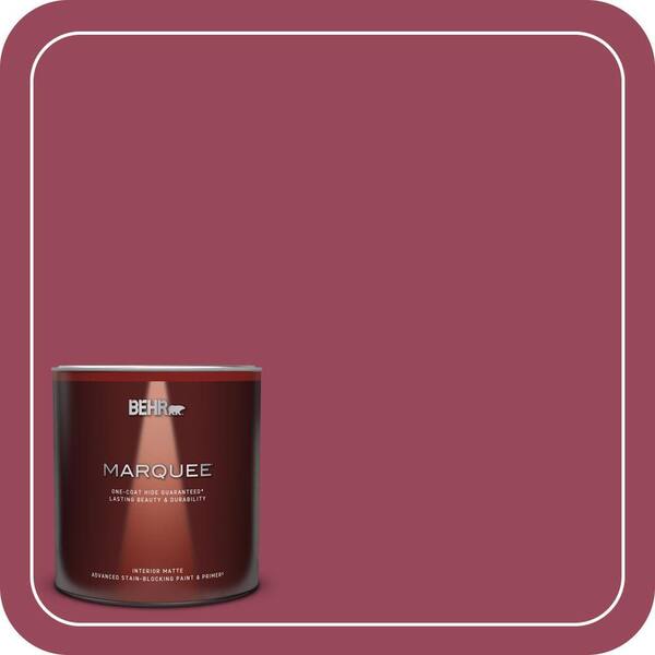 BEHR MARQUEE 1 qt. #PPU1-16 Haitian Flower Matte Interior Paint & Primer