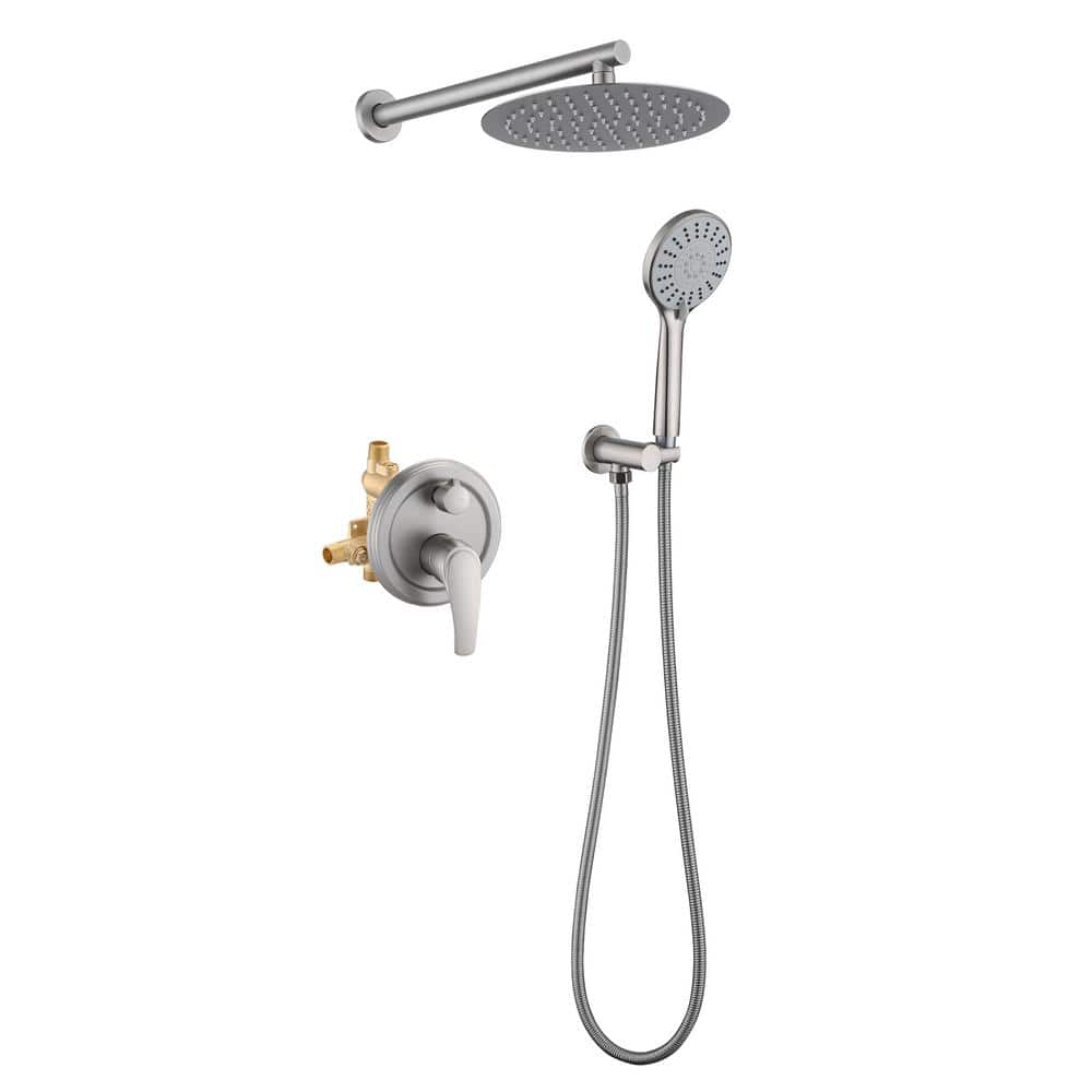 YASINU Single Handle 1Spray Round Rain Shower Faucet with Shower