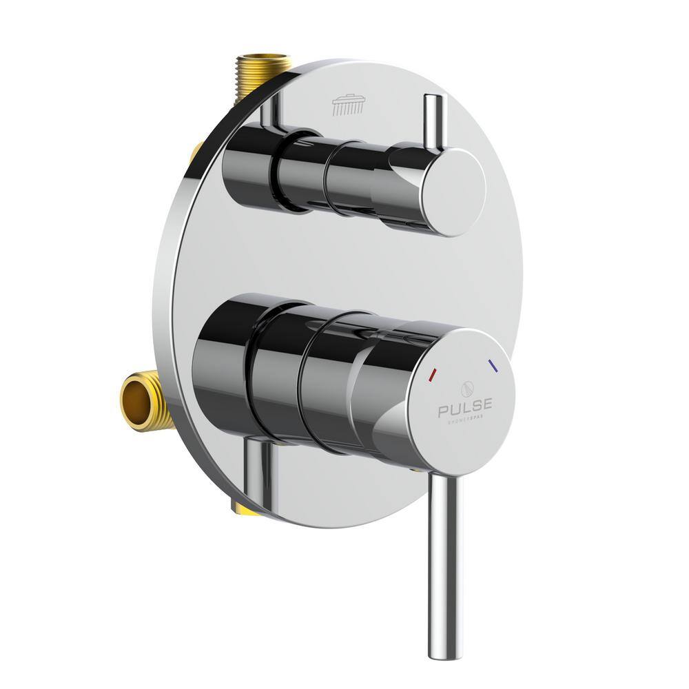 Chrome Two-Way Pressure Balance Shower Valve with Trim Kit