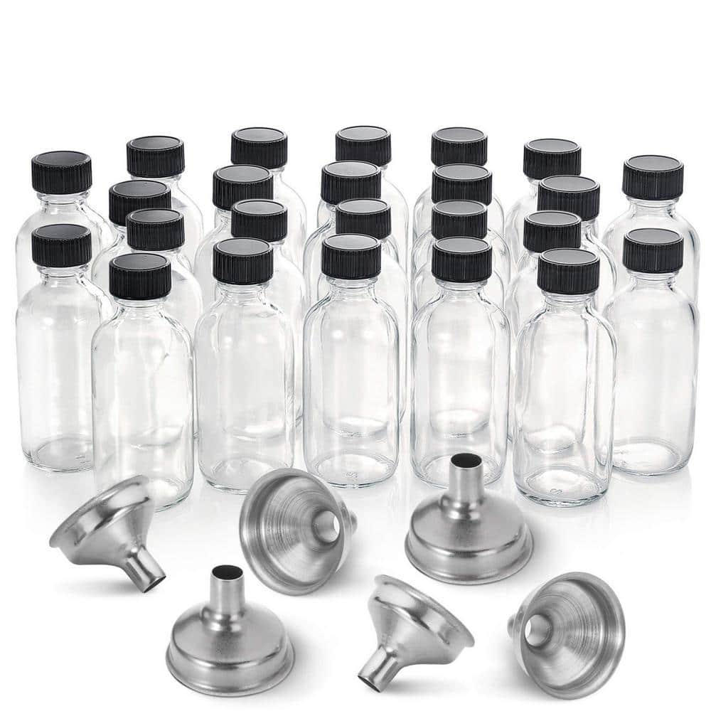 *Sweetなボトルオブジェ♡** Angel Sar 2 oz Small Clear Glass Decorative Bottles with Lid and 6