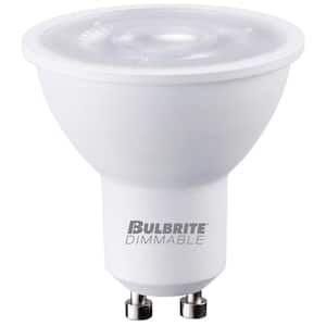50 Watt equivalent PAR16 with Twist and Lock Base GU10 in Clear Finish Dimmable 3000K LED Light Bulb 3-Pack