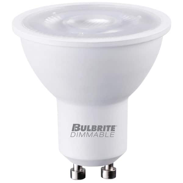 helikopter Sanctie Vrijstelling Bulbrite 50 Watt equivalent PAR16 with Twist and Lock Base GU10 in Clear  Finish Dimmable 3000K LED Light Bulb 3-Pack 862686 - The Home Depot