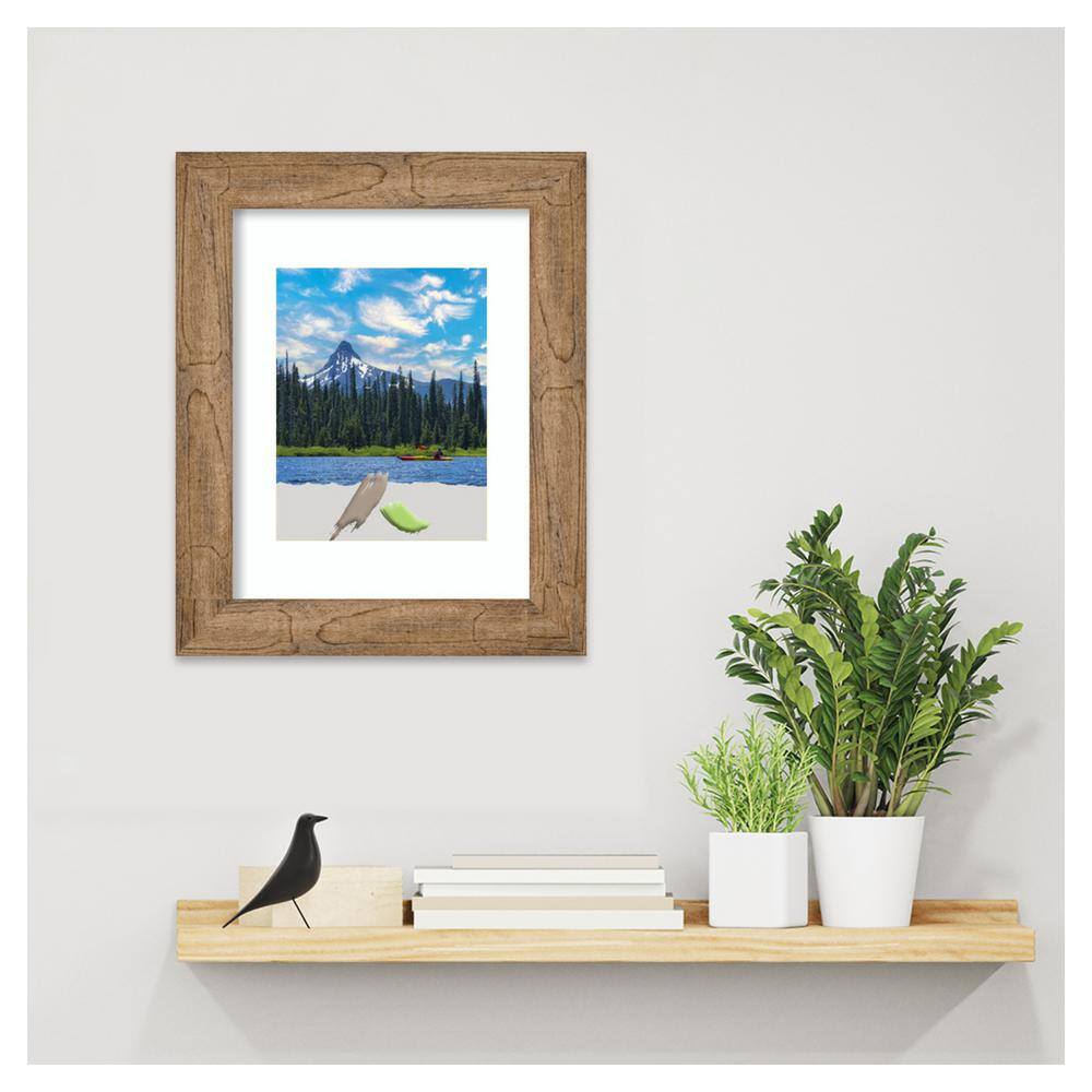 Owl Brown Distressed Wood Single Photo Frame 14.5" x 17.5"