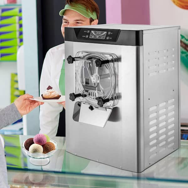 FrostCraft Single Flavor Ice Cream Machine - LCD Touch Screen Gelato Maker