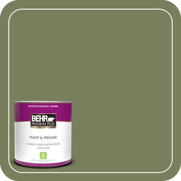 BEHR PREMIUM PLUS 1 qt. #410F-6 Grape Vine Eggshell Enamel Low Odor Interior Paint & Primer