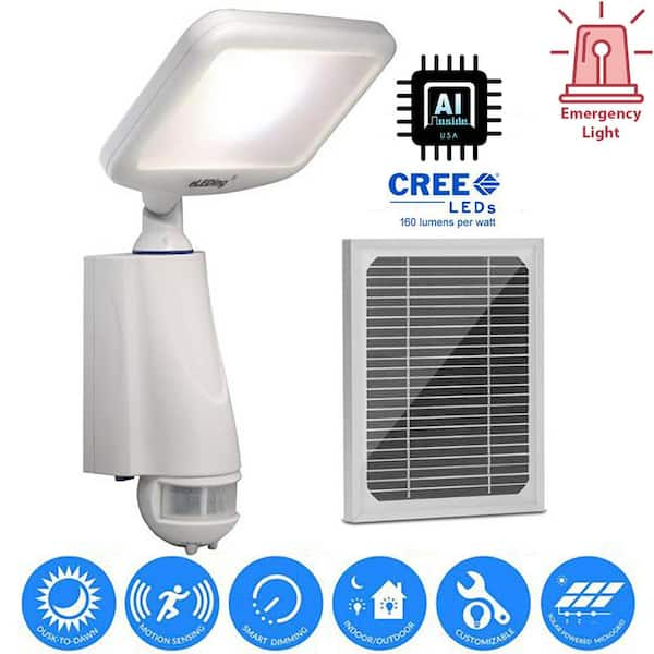 eLEDing 180 Degree Solar Cree LED Outdoor Smart True Dusk to Dawn Security/Safety/Flood/Spot/Patio/Yard Light