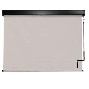 Surfside Cordless Hand Crank UV Protection PVC Premium Exterior Roller Shade 48 in. W x 96 in. L