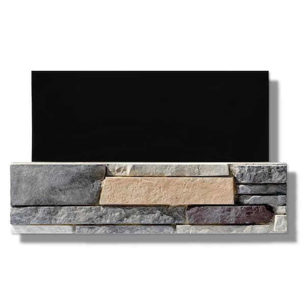 Silvermine Stone 6 in. x 24 in. Stone Veneer Ledgestone Flat Panel Marin Fog (Box of 8)
