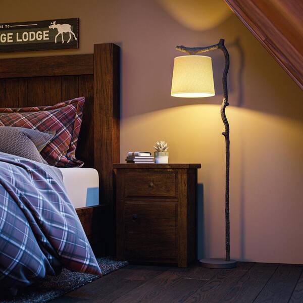 Kenroy Home Overhang 61 In Bronzed Floor Lamp 32452brzd The Depot Kenroy Home Overhang 61 In Bronzed, Cabin Floor Lamps