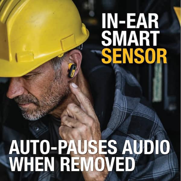 DEWALT DW2 Jobsite True Wireless Earbuds with Charging Case 190