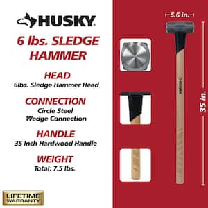 6 lb. Sledge Hammer with 36 in. Hickory Handle