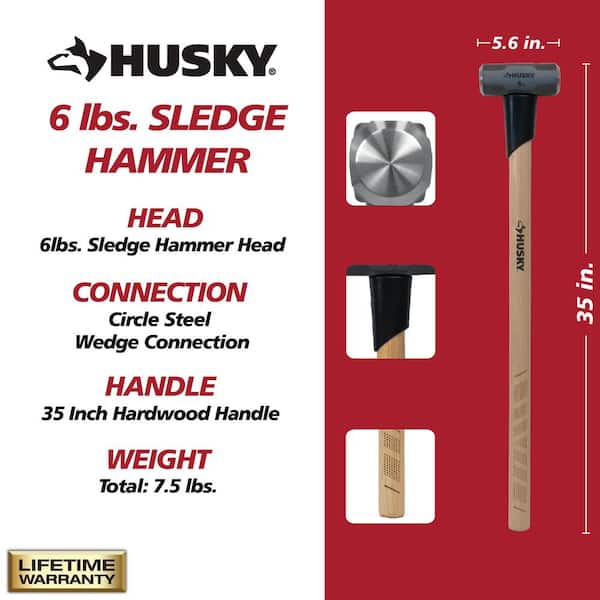 6 lb. Sledgehammer with 35 in. Hickory Handle
