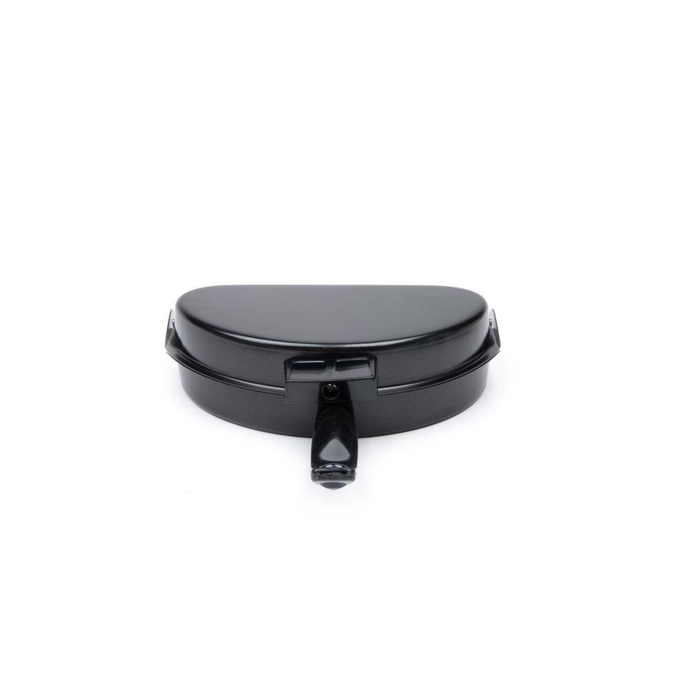 Black Aluminum Non-Stick Folding Omelet Pan with Lid
