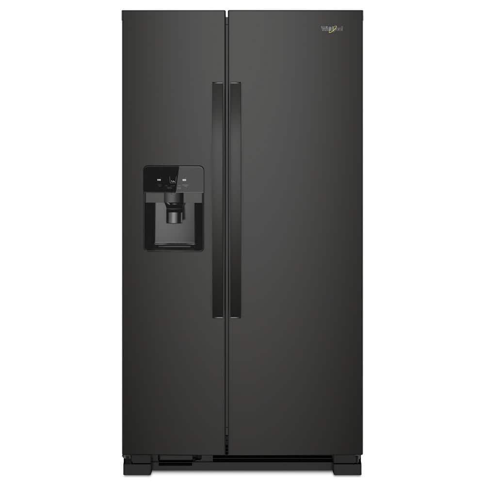 25 cu. ft. Side by Side Refrigerator in Black