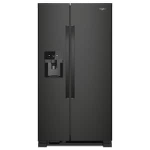 25 cu. ft. Side by Side Refrigerator in Black