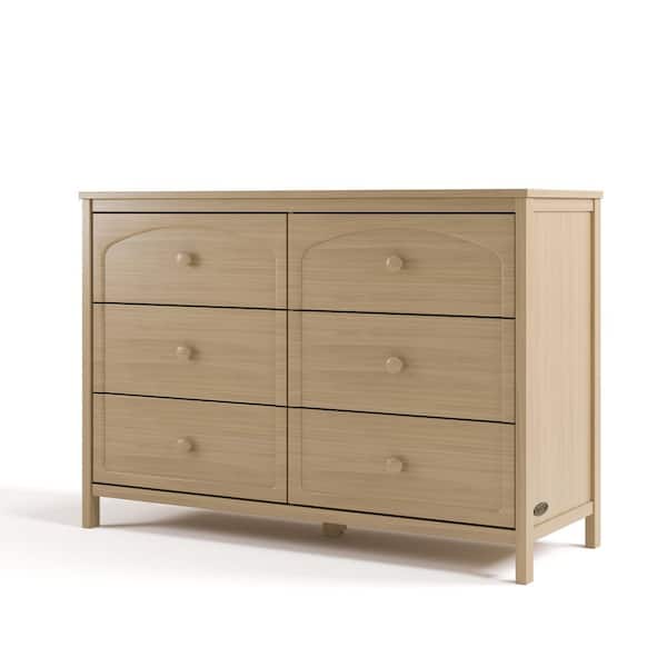 Olivia Driftwood 6 Drawer 47.72 in. Wide Dresser