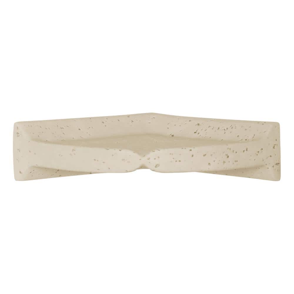 Bath Accessories 8-3/4 in. x 8-3/4 in. Resin Large Corner Shelf