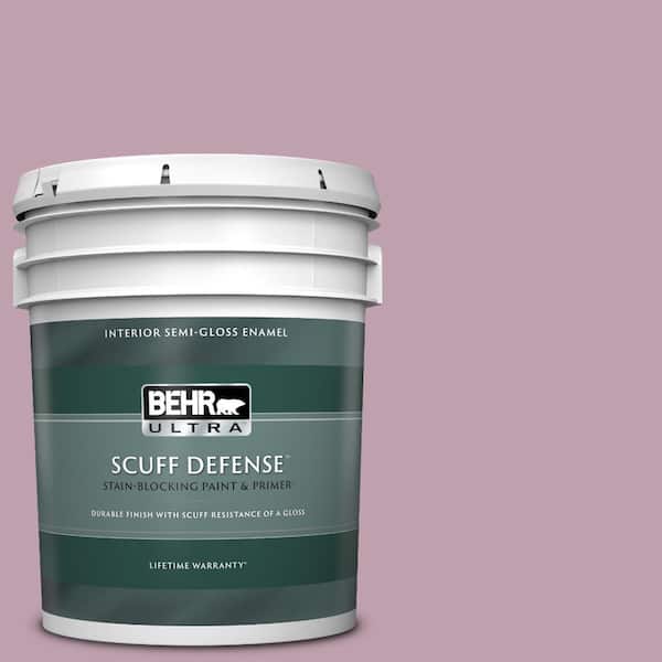 BEHR ULTRA 5 gal. #S120-4 Decanting Extra Durable Semi-Gloss Enamel Interior Paint & Primer