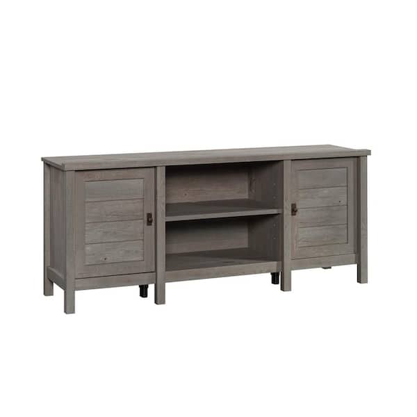 SAUDER Cottage Road 59.134 in. Mystic Oak Entertainment Credenza Fits TV's up to 65 in.