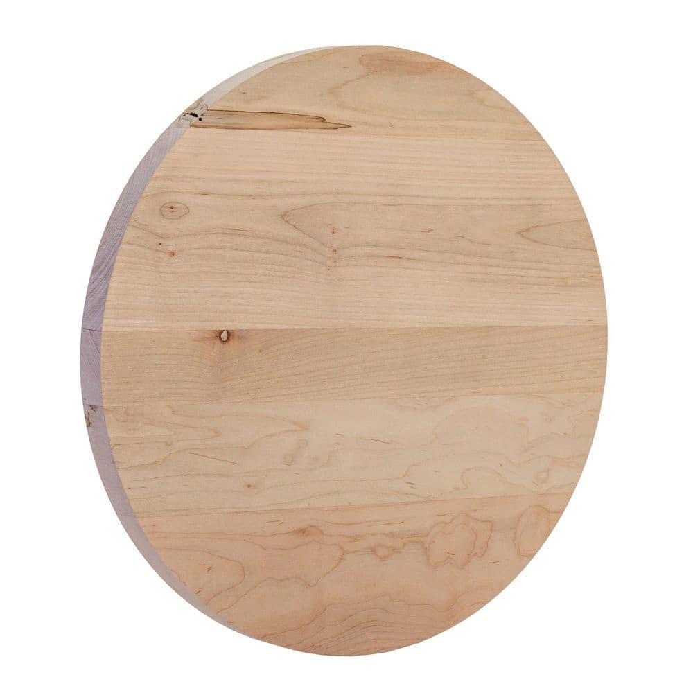 1 in. T X 16 in. W x 1.33 ft. L Edge Glued Unfinished Ambrosia Maple Round Hobby Board price history on PriceWatchPro