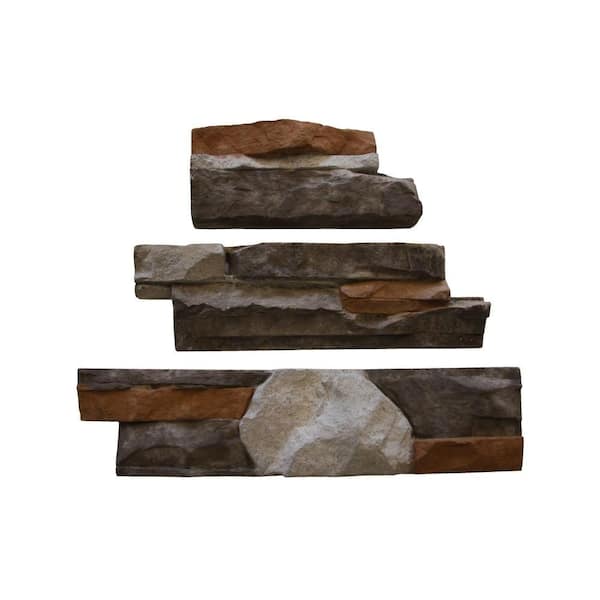 Native Custom Stone Go-Stone #26 Cherokee Flats 4 in. x 8 in., 4 in. x 12 in., 4 in. x 16 in. Stone Panels (5 sq. ft./Box)