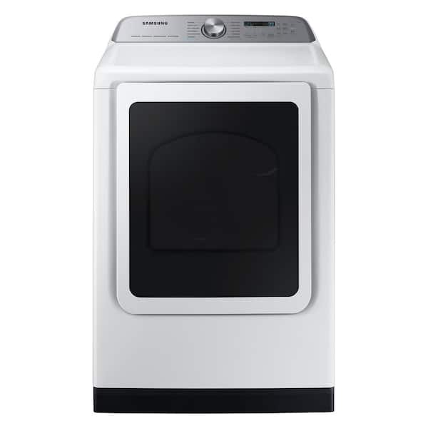 Samsung 7.4 cu. ft. Vented Smart Front Load Gas Dryer with Steam Sanitize+ in White