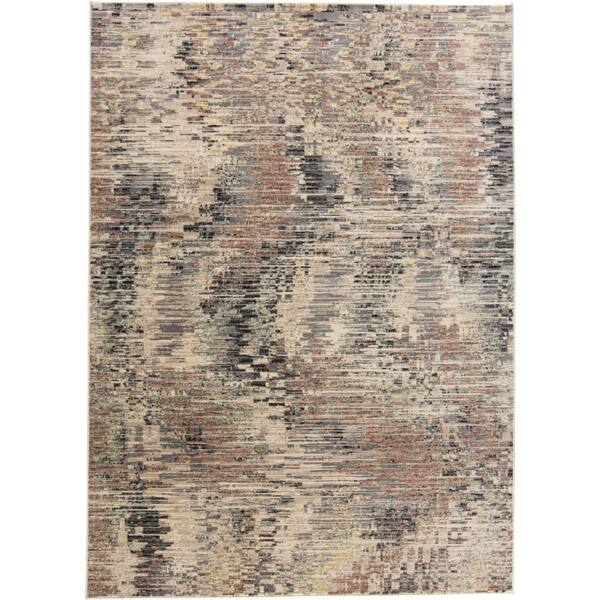 Weave & Wander Huron Charcoal/Multi 7 ft. x 11 ft. Abstract Area Rug