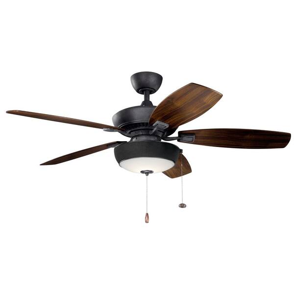 Kichler Canfield 52 In Indoor, Black Ceiling Fan No Light Home Depot